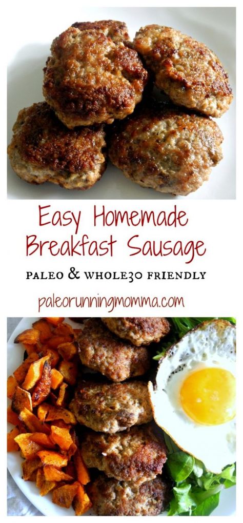 Easy Homemade Breakfast Sausage #paleo #whole30 #sugarfree Mary’s Whole Life, Ground Pork Breakfast Recipes, Ground Breakfast Sausage Recipes, Pork Sausage Recipes Breakfast, Healthy Breakfast Sausage, Pork Breakfast Sausage Recipes, Easy Homemade Breakfast, Whole30 Breakfast Sausage, Paleo Breakfast Sausage