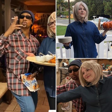 Snoop Dogg And Martha Stewart Costume, Snoop Dog And Martha Stewart Costume, Martha Stewart And Snoop Dog Costume, Snoop Dog Costume, Martha Stewart Halloween Costumes, Martha And Snoop, Martha Stewart Halloween, Halloween Group, Halloween Couple