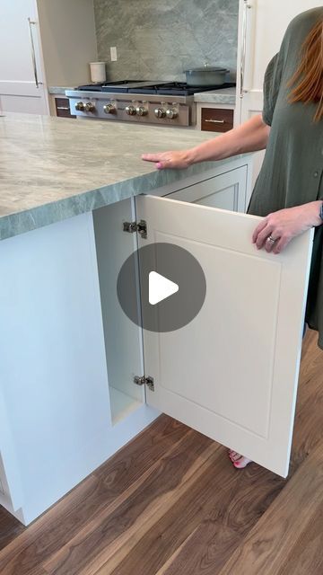 Maven Design Co. on Instagram: "If you love to host or often have people over for get-togethers, this is something to remember while in the building process. Storage for these large items are often forgotten and hiding them here will save you the extra space in your garage! 

#designwithmaven #organizationhacks #uvparade" Armoire In Kitchen Ideas, Interior Cabinet Ideas, Island Cabinet Storage Ideas, Kitchen Application Storage, Hiding Toaster Oven In Kitchen, Clever Kitchen Storage Storage Cabinets, Kitchen Cabinet Storage Design, Hidden Island Storage, Kitchen Island Storage Both Sides