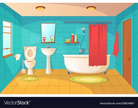 Bathroom Cartoon Drawing, Bathroom Illustration Drawing, Bathroom Clipart, Toilet Illustration, Toilet Cartoon, Bathroom Illustration, Bathroom Drawing, Cartoon Bathroom, Kitchen Background