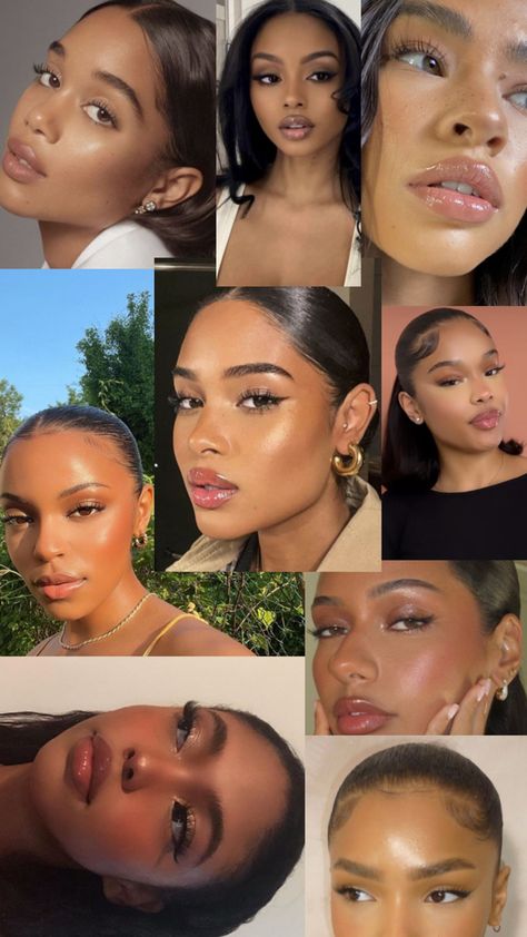 Work Makeup Looks, Deer Makeup, Quick Braids, Makeup For Black Skin, Work Makeup, Soft Glam Makeup, Make Up Inspo, Cute Makeup Looks, Clean Girl