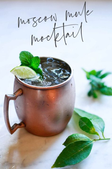 Ginger Beer Mocktail Recipe, Virgin Moscow Mule, Virgin Cocktails, Moscow Mule Recipe, Mule Recipe, Fall Cocktails Recipes, Green Detox Smoothie, Apple Cider Vinegar Drink, Non Alcoholic Cocktails