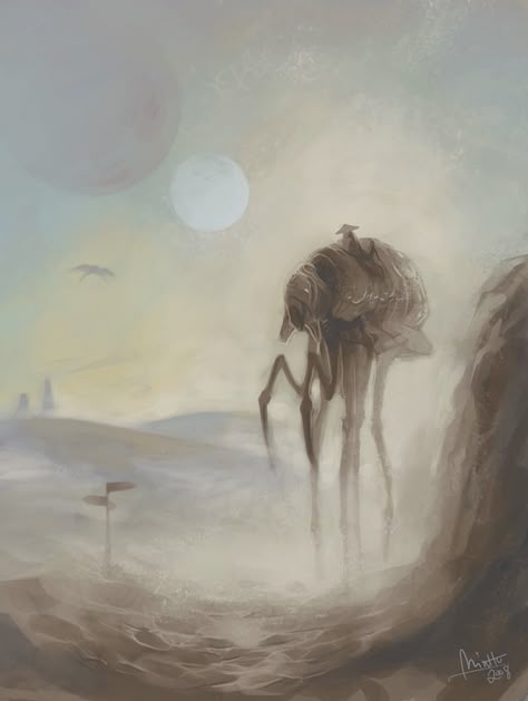 Crossing the Ashlands by TheMinttu.deviantart.com on @DeviantArt Silt Strider, Elder Scrolls Morrowind, Elder Scrolls Games, Skyrim Art, Elder Scrolls Art, Elder Scrolls Skyrim, Simple Artwork, Elder Scrolls Online, The Elder Scrolls