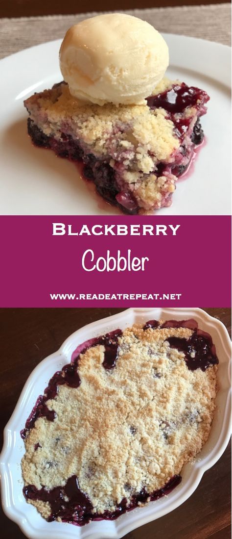 Cobbler Easy, Blackberry Cobbler, Easy Summer Desserts, Cobbler Recipes, Summer Dessert, Great Desserts, Healthy Dessert Recipes, Mini Desserts, Healthy Dessert