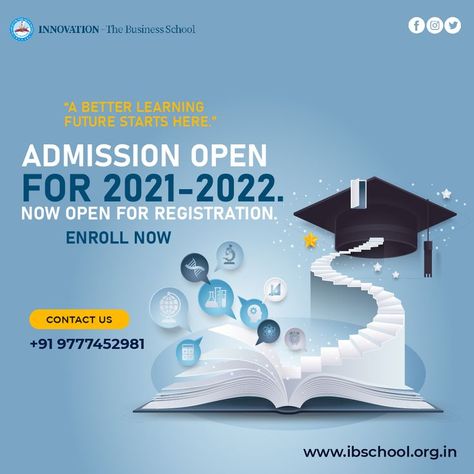 Now is the time to enroll in the top PGDM college in your area. Admissions are open for the school year 2020-2021. For further information, contact @ 9437052325. Admissions Poster University, Scholarship Poster Design, College Creative Ads, Admission Open Creative Poster, College Admission Poster, Class Poster Ideas, School Campaign Posters, Phd In Education, Admission Post