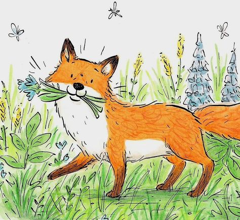 Fox Storybook Illustration, Cosy Evening, Storybook Art, Animal Doodles, Fox Illustration, Childrens Books Illustrations, My Dear Friend, Fox Art, My Posts