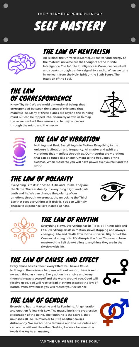 In the Hermetic Doctrine there are seven principles that can be mastered and understood. They allow the individual to understand more about himself and more about the world around him. These principles are essential to those who wish to learn the mysteries. The Seven Hermetic Principles, Seven Hermetic Principles, Kingdom Principles, Hermetic Principles, Infinite Intelligence, Self Mastery, Blog Graphics, Avengers Wallpaper, Sea Witch