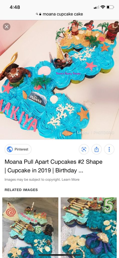 Moana Cupcake Cake Pull Apart, Moana Birthday Cupcake Ideas, Moana Pull Apart Cupcakes, Moana Cupcake Cake, Moana Birthday Cupcakes, Moana Cupcake Ideas, Moana Water, Moana Cupcakes, Moana Birthday Party Cake