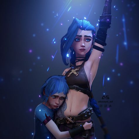 Powder Arcane Reference, Jinx And Powder, Tomboy Hairstyle, Arcane Powder, Arcane Funny, Arcane Series, Powder Arcane, Lol Jinx, Arcane League Of Legends