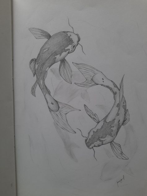 Japanese Koi, Fish Drawings, Anime Body Drawing, Book Drawing, Pencil Art Drawings, Body Drawing, Realistic Art, Black Aesthetic Wallpaper, Art Practice