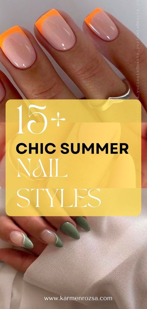 Mathc your summer dresses, beach outfit and date night outfit or festival style with these chic summer nails! Acrylic nail styles, gel nail styles, short nail styles and long nail styles, so everyone can find what the yare looking for! Simple Summer Holiday Nails Short, Beach Short Nails Vacation, Chic Beach Nails, Cute Nails For Vacation Short, Warm Vacation Nails, Classic Vacation Nails, Italy Vacation Nail Ideas, Beach Nails Gel Polish, Nail Ideas Beach Vacation