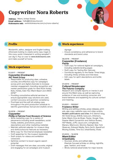 Copywriter Resume, Teacher Cover Letter Example, Copywriting Portfolio, Resume Guide, Design Resume, Portfolio Examples, Student Resume, Cover Letter Example, Resume Builder