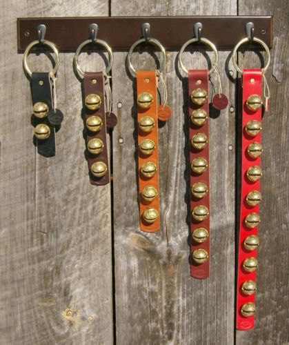 bells for the front door    http://www.newenglandbells.com/traditional.html Bell Door Hanger, Christmas Door Hangings, Cabin Retreat, Bell Sound, Camp Style, Sleigh Bell, Brass Bells, Toddler Christmas, Door Hanging