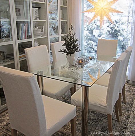 I'm back sharing another Ikea favorite today. Oh my goodness, you guys, I couldn't believe it when I realized I'd never done a post o... Decoupage Chair, Ikea Stool, Painting Ikea Furniture, Ikea Furniture Hacks, White Dining Room, Ikea Chair, Dining Room Interiors, Swivel Chair Living Room, Oh My Goodness