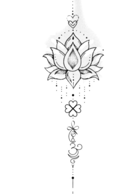 Pasta Tattoo, Lotusblume Tattoo, Koi Tattoo Design, Lotus Flower Tattoo Design, New Tattoo Designs, Spine Tattoos For Women, Lotus Mandala, Lotus Art, Gothic Tattoo