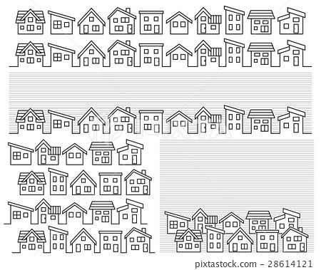 Simple house row (line drawing) - Stock Illustration(No.28614121). Find images exactly you are looking for from more than 79,100,000 of royalty-free stock photos, illustrations, and vectors. Download and enjoy fresh & incredible images added every day. Houses Illustration, Row Of Houses, Money Images, Drawing Clipart, House Illustration, Simple House, Line Drawing, Light Box, The Row