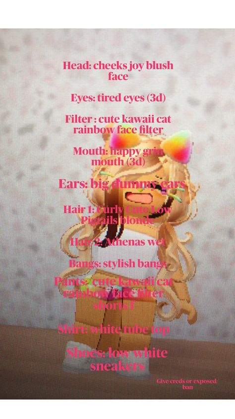 Berry ave Todd Rainbow Face, Bloxburg Decals Codes, Black Hair Roblox, Cat Shoes, Baddie Outfits Ideas, Berry Ave, Baby Fits, Coding For Kids, Tired Eyes