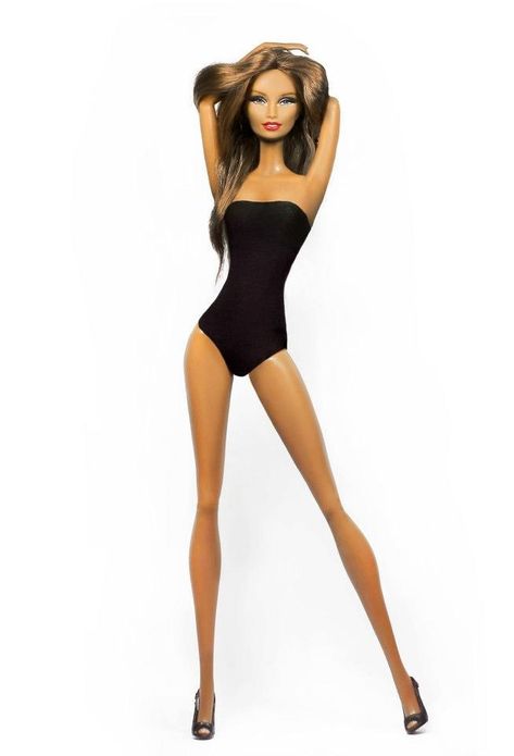 Swimsuit Barbie, Fitness Barbie, Smallest Waist, Brunette Barbie, Barbie Top, Barbie Summer, Diva Dolls, Pin Search, Barbie Dress Fashion