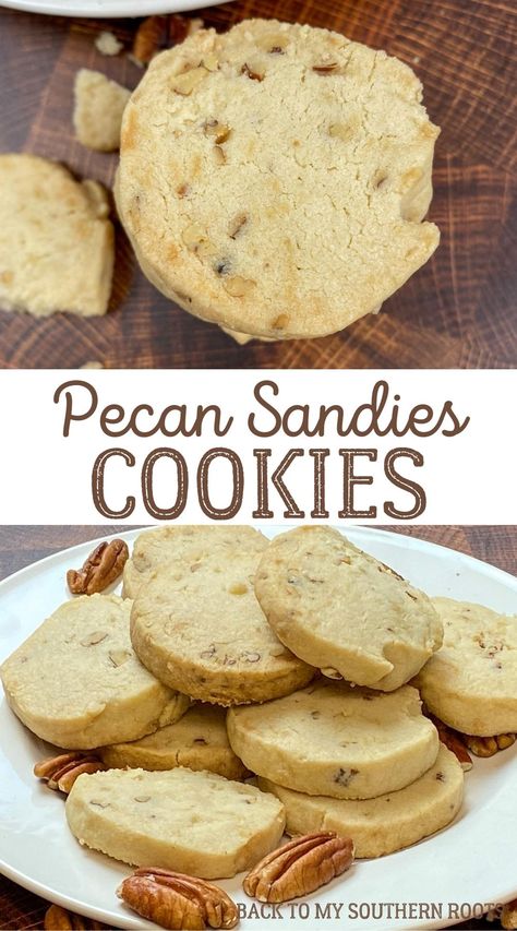 Pecan sandies are a buttery and delicious cookie that is perfect for potlucks, holidays, and sharing with the family. Pecan Sandies Recipe, Pecan Sandie, Pecan Sandies Cookies, Sandies Cookies, Sandies Recipe, Adorable Desserts, Lemon Bar Cookies, Pecan Sandies, Steak Kabobs