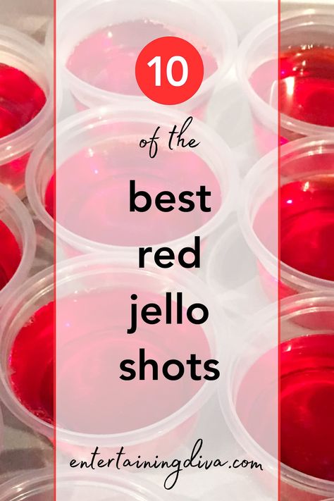 10 Of The Best Red Jello Shots | Cocktails Red Pudding Shots, Red Jello Shot Recipe, Red Jell-o Shots, Red Jello Shots, Party Jello Shots, Raspberry Jello Shots, Easy Party Recipes, Malibu Jello Shots, Tequila Jello Shots