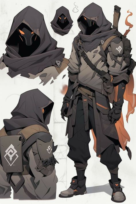 Superhero Design Inspiration, Techwear Drawing Reference, Character Design Concept Art Male, Character Designs Anime, Superhero Fantasy Art, High Tech Character Design, Game Characters Design, Character Art Design Ideas, Vigilante Mask Design