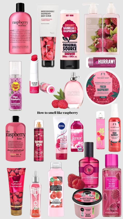 #howtosmelllike #raspberry #outfitinspo #vintage #nature #beauty #vibes #music #books #wallpaper #sports #quotes How To Smell Like Raspberries, How To Smell Like Raspberry, Berry Scented Shower Routine, Raspberry Shower Routine, Cherry Smell Aesthetic, Smell Like Raspberry, Raspberry Body Mist, Raspberry Perfume, Raspberry Skincare