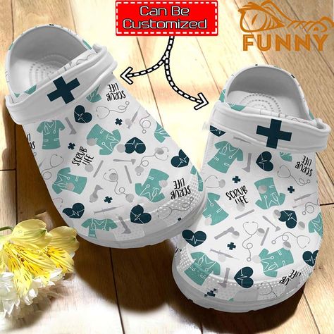 Nursing Crocs, Prescription Pad, Art Appliqué, Scrub Life, Crocs Classic Clogs, Kitchen Room Design, Scrubs Nursing, Life Humor, Nursing Students