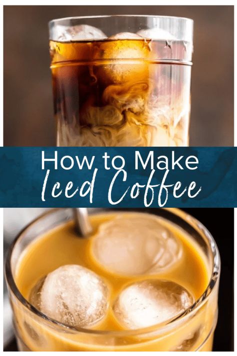 Iced Coffee Recipe Keurig, Make Iced Coffee At Home, Keurig Iced Coffee, Homemade Iced Coffee Recipe, Brew Coffee Recipe, Thai Iced Coffee, Make Iced Coffee, Make Cold Brew, Homemade Iced Coffee