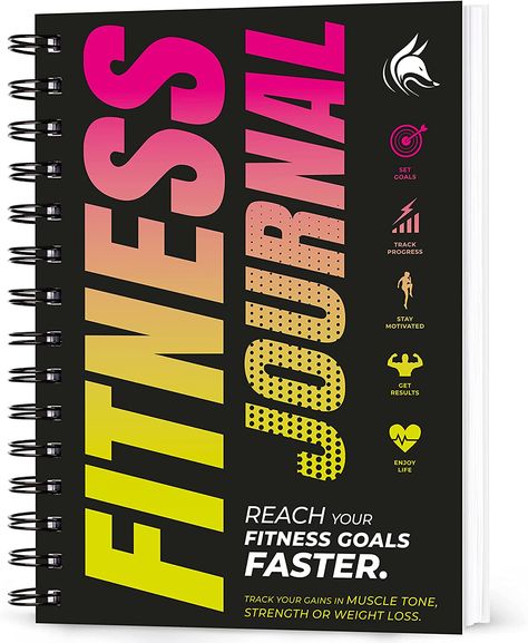 REACH YOUR FITNESS GOALS FASTER (127 daily pages): Research shows that keeping an exercise journal helps you get fitter faster by keeping track of your progress and seeing firsthand if you are sticking to a steady exercise routine. We created this journal to help you reach your fitness goals faster! This fitness journal will work for any fitness goal, regardless of whether the goal is to lose weight, gain muscle or win a sports competition. Daily Fitness Planner, Journal Workout, Workout Log Book, Exercise Log, Fitness Goal Setting, Fitness Mom, Workout Journal, Planner Workout, Weight Tracker