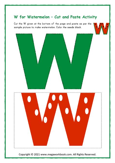 Letter W Activities for Preschool - Letter W Worksheets - Letter W Crafts - Letter W Printables - MegaWorkbook Letter W Activity, Letter W Crafts For Preschoolers, W Activities For Preschool, Letter W Activities For Preschool, Letter W Worksheets For Preschool, Letter W Craft, Letter W Crafts, Letter W Activities, Playdough Letters