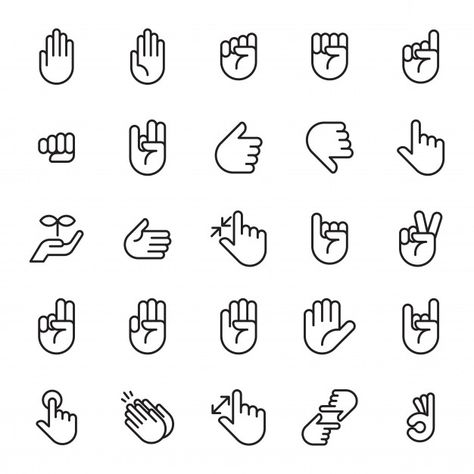 Set Of Hands Sign Icon  Premium Vector Hand Icon Logo, Ok Hand Sign, Hands Vector, Hand Icon, Hand Graphic, Support Icon, Hand Pattern, Hand Signs, Hand Symbols