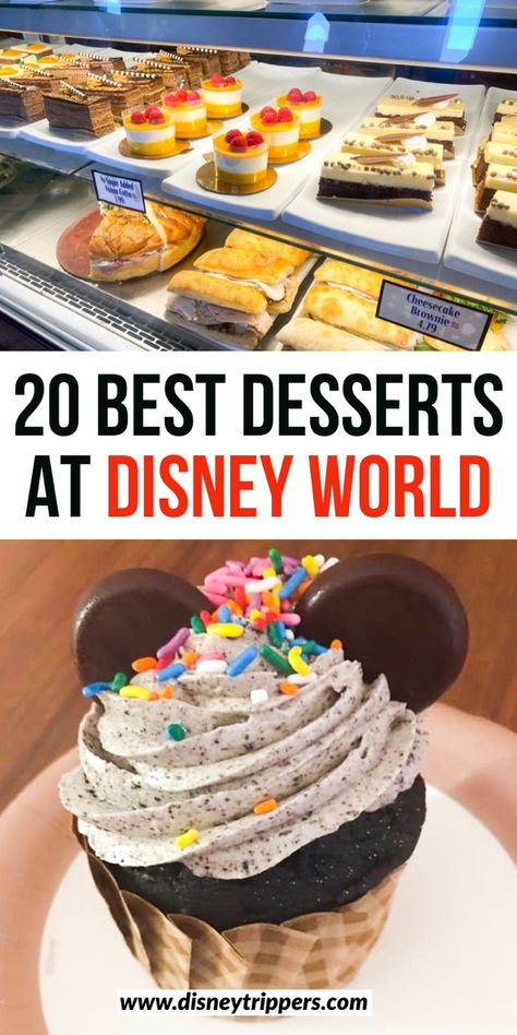 Disneyland Treats Diy, Disney Inspired Desserts, Disney World Desserts, Disney World Recipes Copycat, Disney Themed Desserts, Disney Dessert Table, Disneyworld Foods, Disney Themed Snacks, Tiktok Treats