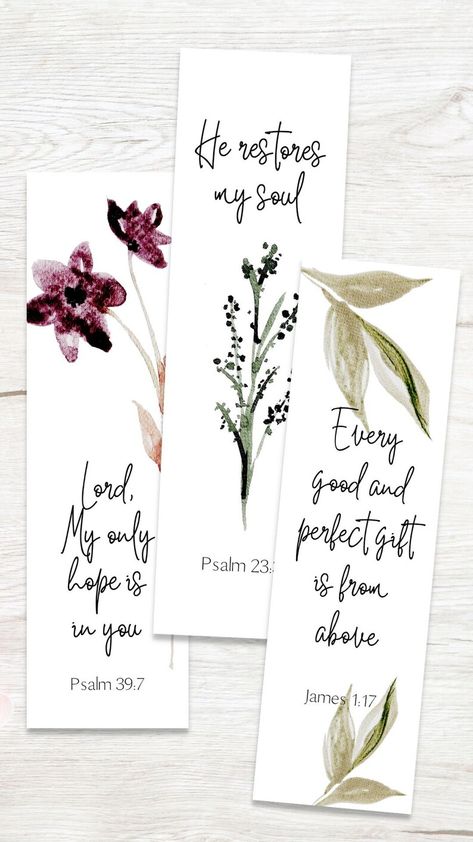 Printable Christian Bookmark Set of Bible Verse Bookmarks - Etsy Canada Bookmark Calligraphy, Bible Verse Bookmarks, Christian Bookmarks, Bookmarks Ideas, Popular Bible Verses, Bible Bookmark, Frame Border Design, Book Enthusiast, Frame Border