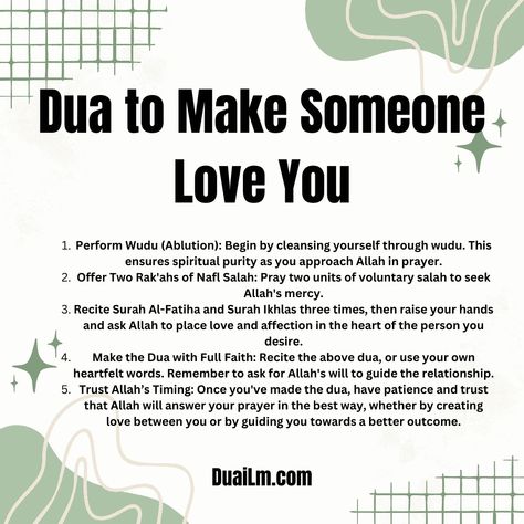 Love is a beautiful feeling, and many people seek to nurture it through spiritual means. If you wish to make someone love you, turning to dua (supplication) is a powerful way to ask for Allah’s gui… Dua To Make Someone Love You, Dua For Someone You Love, Dua To Marry The One You Love, Dua For Someone, Powerful Dua, Dua For Love, Islam Quotes About Life, Instagram Creative Ideas, Love Me Again