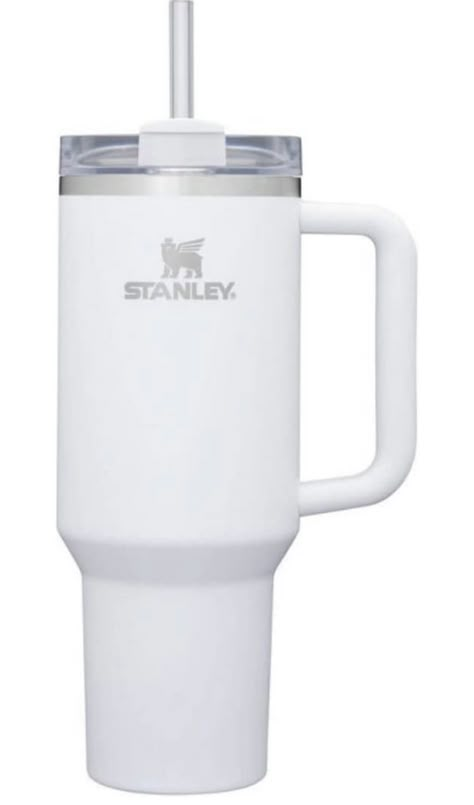 Stanley 40 oz. Adventure Quencher Tumbler (White) White Stanley Cup, White Stanley, Cute Stanley, Pink Mini Fridge, White Water Bottle, Neat Gadgets, Trendy Water Bottles, Stanley Cups, Boo Basket