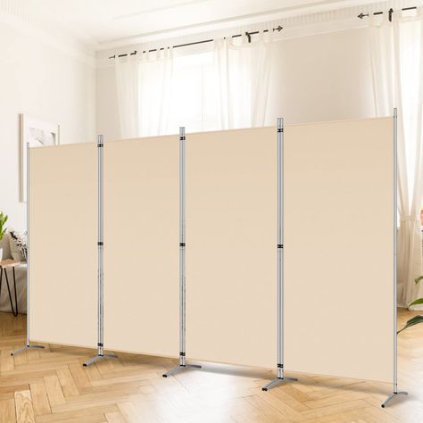 PRICES MAY VARY. Move and Store Freely：This 4 panels office room divider is lightweight and foldable, so it's easy to store without taking up much space. Also it is flexible, and you can change or move it freely. Single room partition size:71"(H)×34"(W),wall divider maximum size:136" W x 20" D x 71" H. High Quality & Durable Fabric: UV protected and Waterproof Fabric for easy to clean the screen divider.This privacy screen divider with steel frame which is durable and stable. Freestanding-Double Garage Divider, Folding Privacy Screen, Room Partition Wall, Office Room Dividers, Office Screens, Screen Divider, Office Dividers, Wall Divider, 4 Panel Room Divider