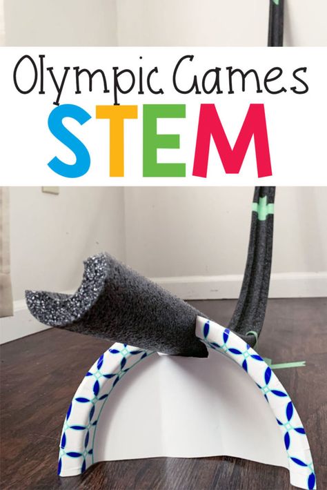 Sports Themed Steam Activities, Sports Themed Stem Activities, Stem Olympics Activities, Olympic Ideas For Kids, Olympics In The Classroom, Prek Olympic Activities, Olympics Week Summer Camp, Olympic Science Activities Kids, Classroom Olympics Games