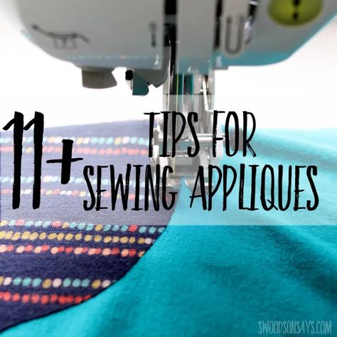 Applique For Beginners, Tips For Sewing, Beginner Sewing Projects Easy, Sewing Appliques, Leftover Fabric, Machine Applique, Sewing Projects For Beginners, Sewing Skills, Love Sewing