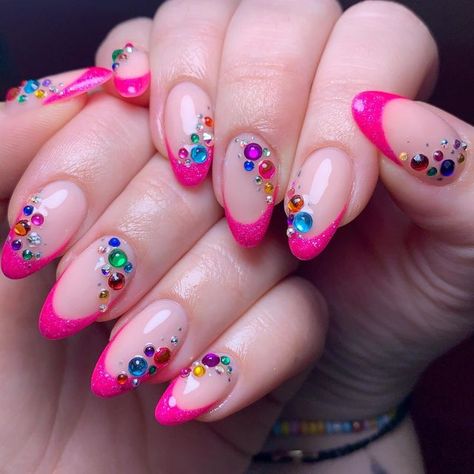 Frenchies Nails, Bejeweled Nails, Taylor Swift Nails, Manicure Inspiration, Shoe Nails, Taylor Swift Concert, Nail Art Rhinestones, Cute Nail Designs, Nail Arts