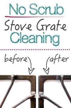 How to clean your stove top grates and drip pan with no scrubbing!  No stinky oven cleaner either.  Simple tutorial that makes your grates like new Clean Drip Pans, Clean Stove Grates, Homemade Toilet Cleaner, Clean Stove, Clean Baking Pans, Cleaning Painted Walls, Drip Pan, Glass Cooktop, Deep Cleaning Tips