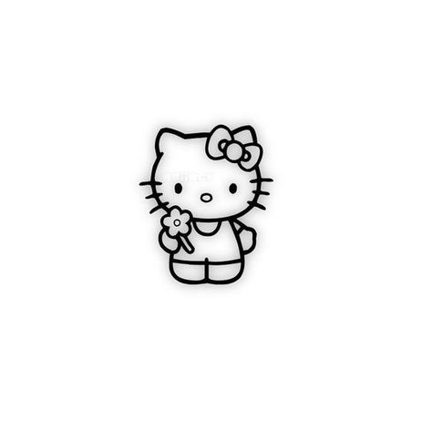 Hello Kitty Design, Hello Kitty Imagenes, Pink Wallpaper Hello Kitty, Hello Kitt, Hello Kitty Tattoos, Hello Kitty Themes, Black And White Stickers, Hello Kitty Aesthetic, Melody Hello Kitty