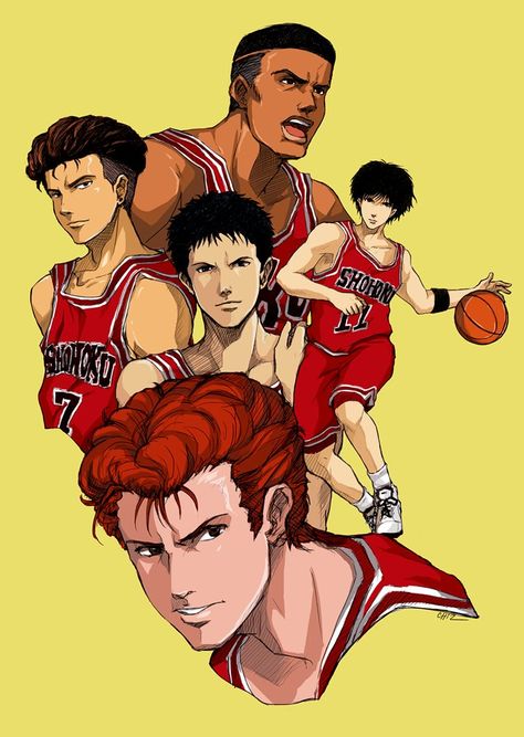 Shohoku Basketball Takehiko Inoue Slam Dunk, Slamdunk Wallpaper Slam Dunk, Anime Basket, Takehiko Inoue, Inoue Takehiko, Slam Dunk Manga, Slam Dunk Anime, Anime Photo Profile Dark, Epic Tattoo