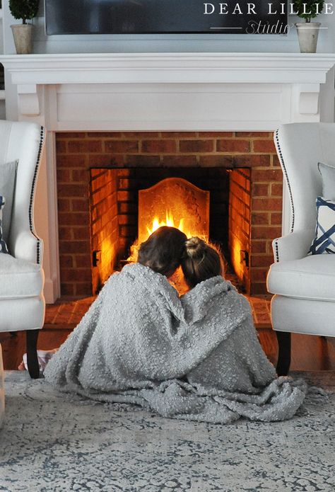 Hot Chocolate Floats - Dear Lillie Studio Cuddling Couples By Fireplace, Couples Living Room, Blanket Aesthetic, Cosy Fireplace, Cozy Cuddles, Dear Lillie, Cozy Luxury, Hygge Life, Life Planning