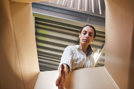 Point Of View Shot, Giant Woman, Pov Camera, Low Angle Shot, Self Storage Units, Box House, Box Camera, Low Angle, Camera Shots