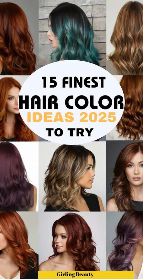 Hair Color Trends For 2025 1 Stunning Hair Color Ideas, Hair Color Ideas For Women In 30s, Haircolors Trends 2024, Hair Colors 2024 Trends, Hair Color Trend 2024, 2025 Hair Color Trends For Women, Trending Hair Color For 2024, Trending Hair Colors, Hair Colour Trends