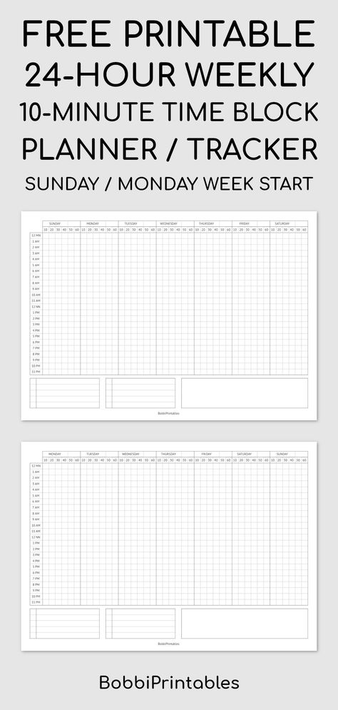 Download this printable 24-hour weekly 10-minute time block planner / tracker for free. This printable template is perfect for planning task... Hourly Study Planner Printable, Time Planner Ideas, Daily Hourly Schedule Printable Free, Weekly Planner Time Block, Paper For Notes Free Printable, Weekly Time Blocking Template, Hourly Weekly Planner Printable Free, Free Hourly Planner Printable, Free Time Blocking Template