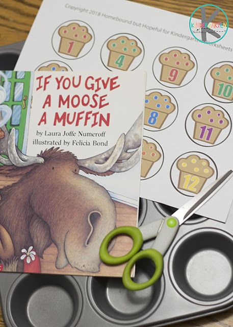 FREE If you Give a Mouse a Muffin counting activity - this free printable is such a fun math activity to go with our favorite Laura Numeroff book #counting #preschool #kindergarten #ifyougiveamouseamuffin #lauranumeroff #math #kindergartenworksheetsandgames If You Give A Mouse A Muffin Activities, Book Theme Preschool, Cooking Theme For Preschool, Give A Moose A Muffin Activities, Favorite Authors Preschool Theme, Muffin Preschool Activities, Moose Activities Preschool, If You Give A Moose A Muffin Activities, Preschool Book Activities