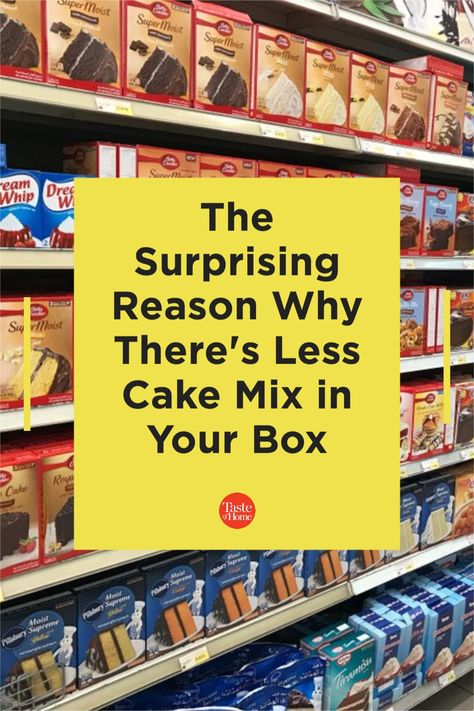 The Surprising Reason Why There's Less Cake Mix in Your Box Boxed Cake, Cake Mixes, Box Cake Mix, Cake Tasting, Homemade Desserts, Cake Decor, Taste Of Home, Box Cake, Reason Why