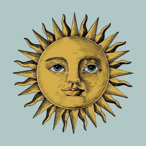 Hand drawn sun with a face | premium image by rawpixel.com Sun With A Face, Sun Drawing, Sun Painting, Sun Illustration, Sun Art, Simple Illustration, Sunrise Photography, Face Design, Free Illustrations