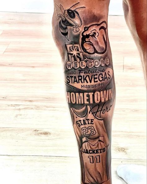 Hometown Tattoo Ideas, Hometown Tattoo, Hero Tattoo, Forearm Sleeve, Tattoo Inspiration Men, Forearm Sleeve Tattoos, Half Sleeve Tattoos For Guys, Leg Sleeve, Leg Sleeves